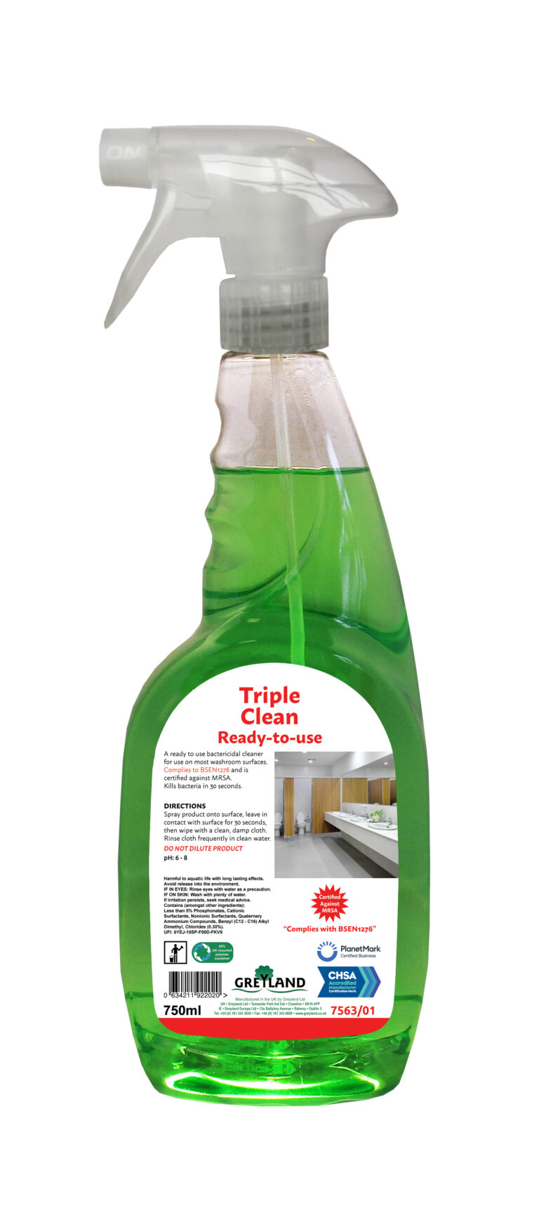 Triple Clean Foaming Toilet And Washroom Cleaner (750ml)