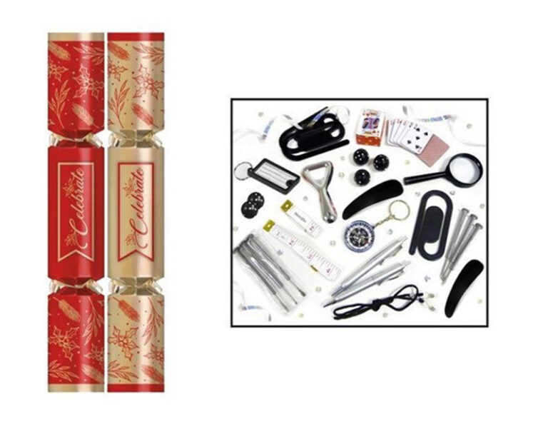 12 inch Red & Gold Celebrate Cracker (Qty 50)