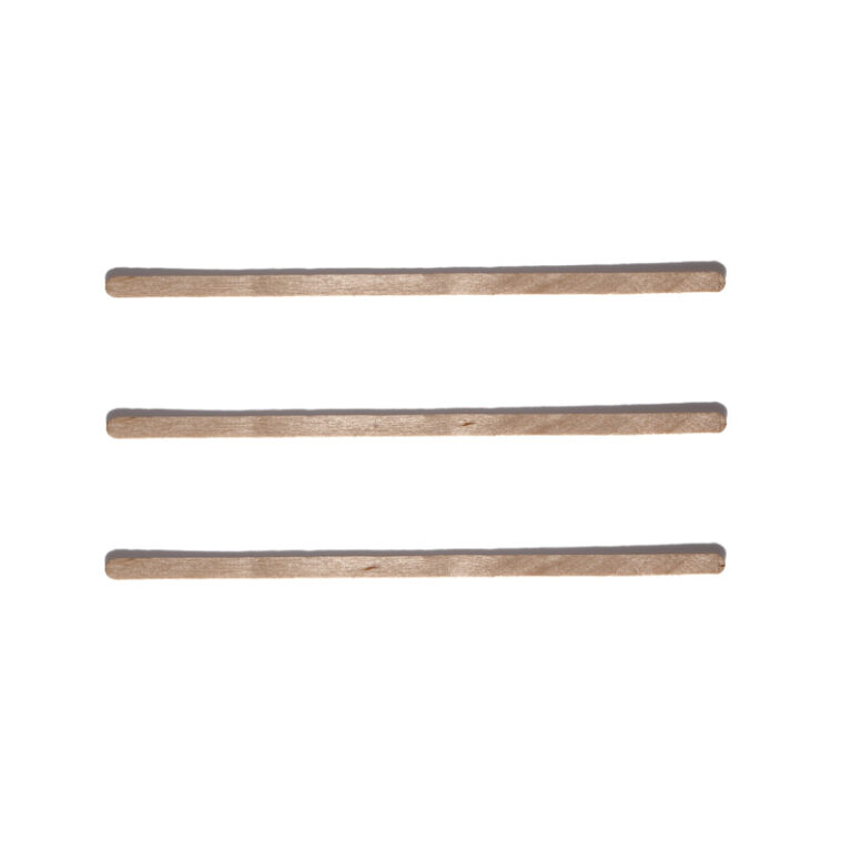 5.5-inch wooden tear stirrer, ideal for stirring hot drinks like tea and coffee, with an eco-friendly, disposable design for takeaway and catering use
