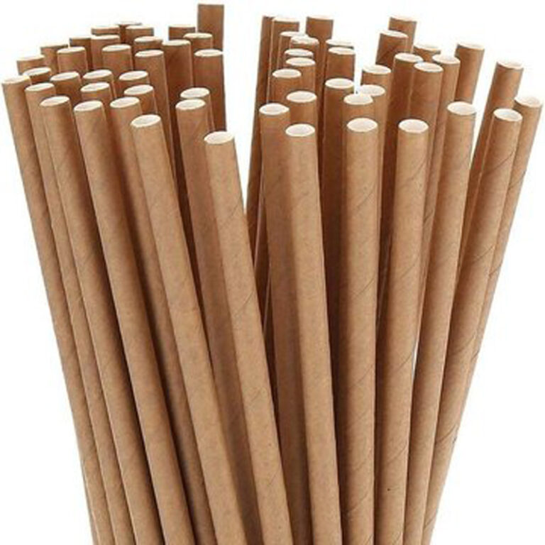 8 inch Brown Kraft Paper Straw (Qty 250)