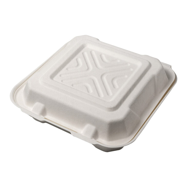 Bio Bagasse X-Large White Meal Box 228x235x75mm (Qty 200)