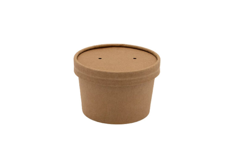 Brown Combi Pack 8oz Paper Pot & Lid (Qty 50)