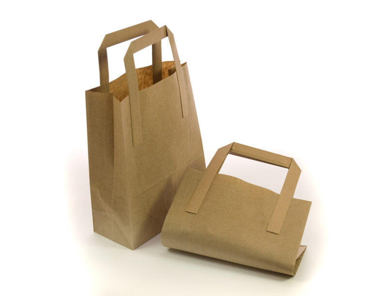 Brown Paper Carrier Bags Large 10x12x5.5inch (Qty 250)