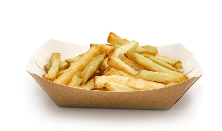 Chip Tray Kraft Compostable 35x25x17.5cm (Qty 500)