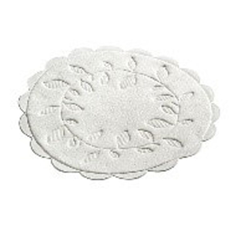 Coasters Drip Mats White Waxed Backed Crinkled Edge (Qty 1000)