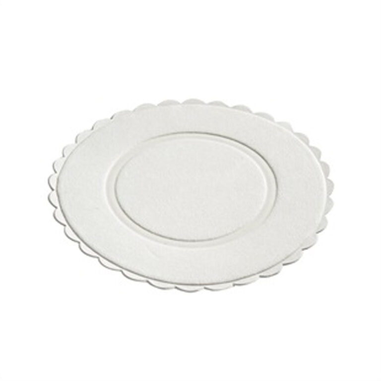 Coasters Drip Mats White Waxed Backed Crinkled Edge (Qty 500)