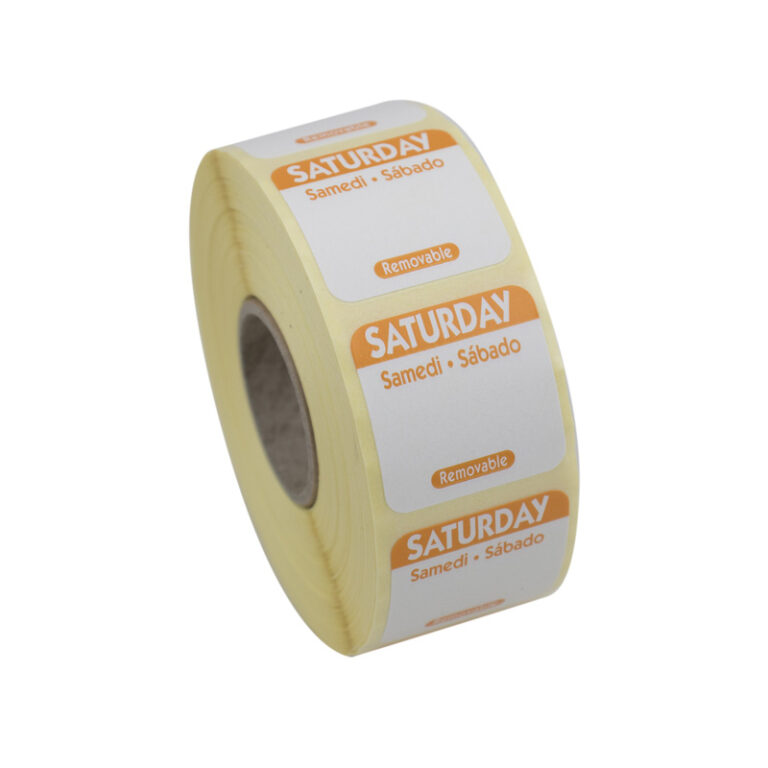 Day Of The Week Labels Roll 1inch Saturday