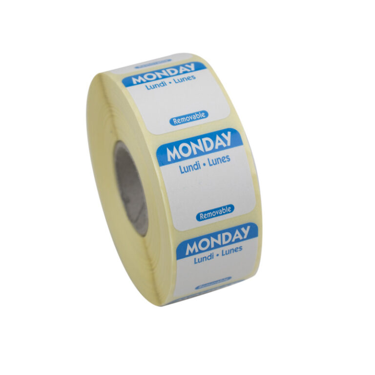 Day Of The Week Labels Roll 2 inch Monday