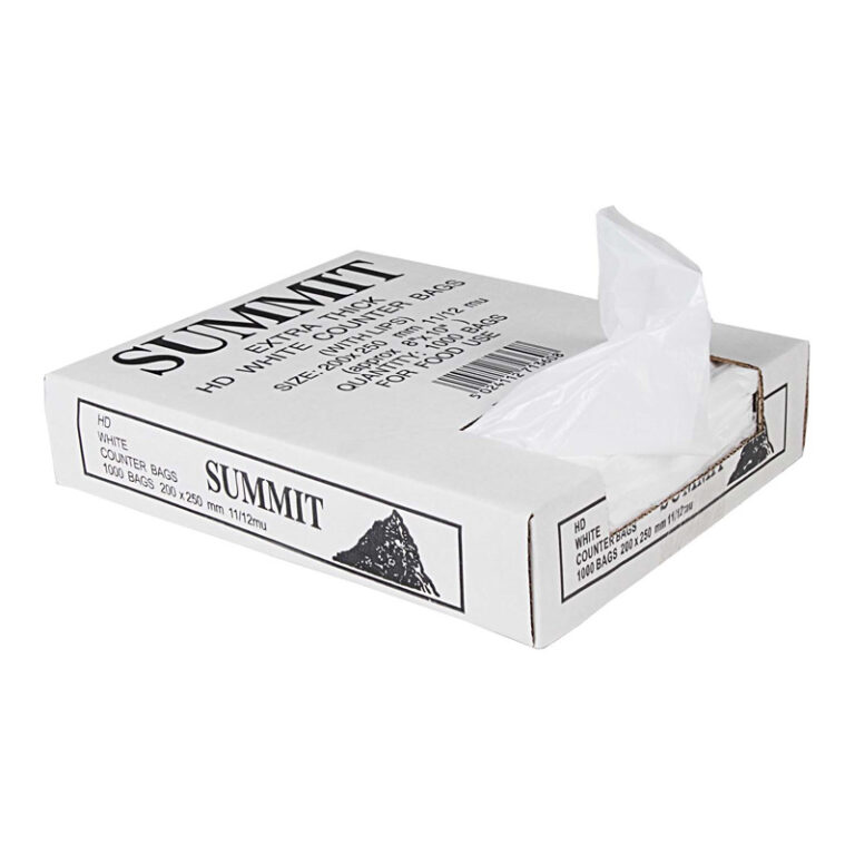 HD Butchers Bags White 8x10 inch (Qty 1000)