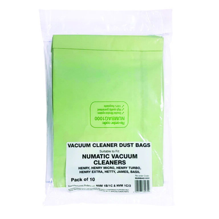 Henry Hoover Bags Green Paper Nvm-1C (Qty 10)
