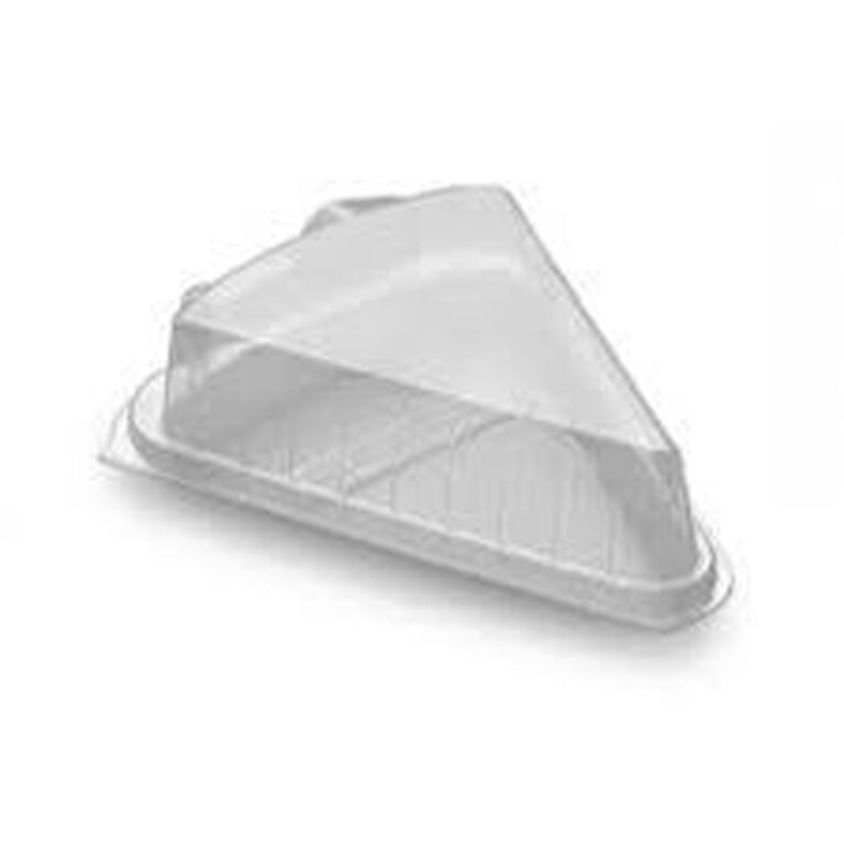 High Gateaux Cake Box Packaging (Wedge) Clear Plastic (Qty 150)