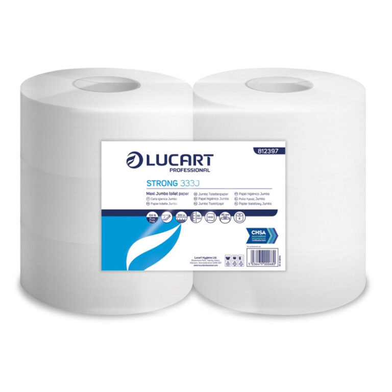 Jumbo Toilet Rolls 3 inch 80mm Core 300m (6)