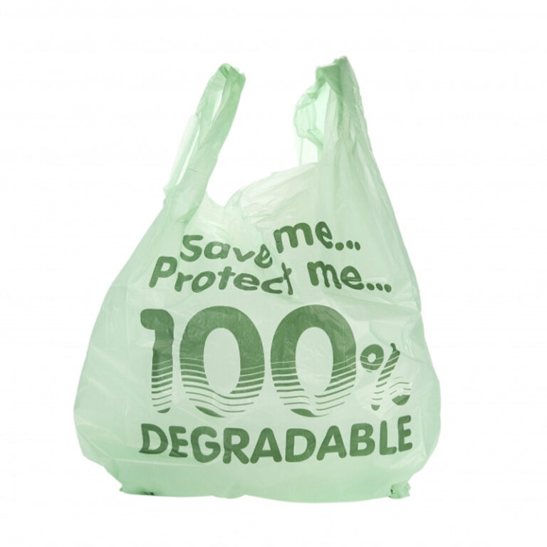 Medium Degraedable Carrier Bags 11x17x21 inch (Qty 100)