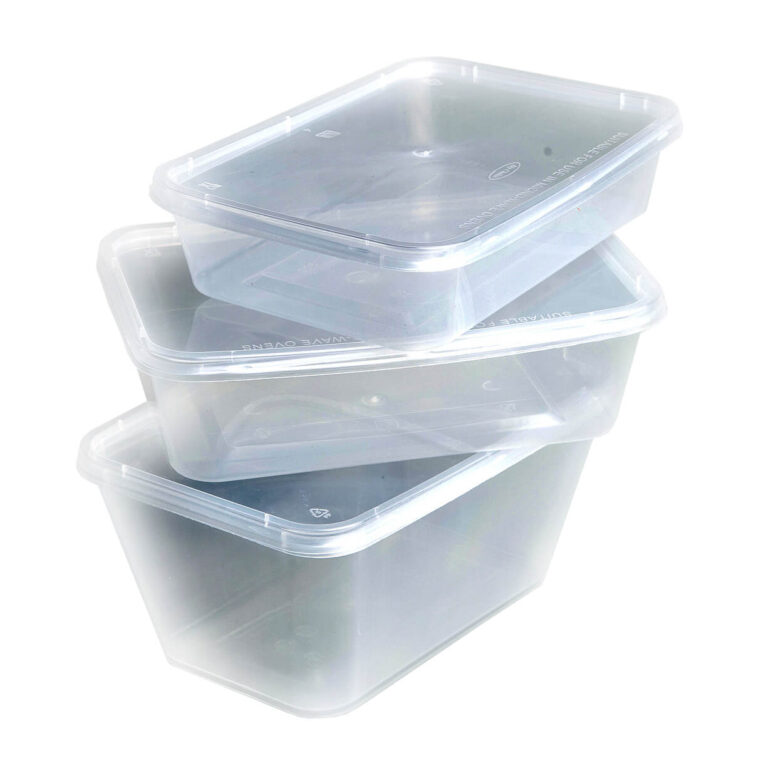 Microwave 500cc Container Lid Rectangular (250), durable and secure lids for 650cc microwave-safe containers.