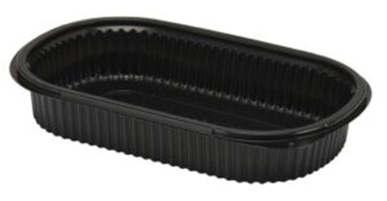 Microwave Black Container 23x14x4cm 30oz (400)