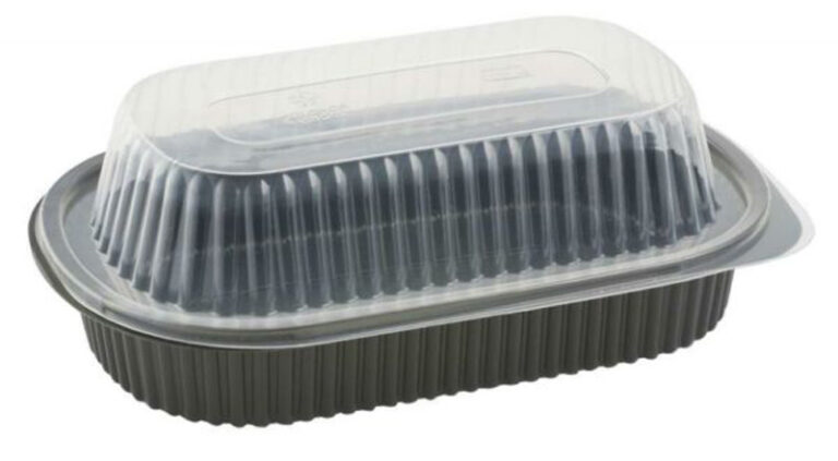Microwave Clear Lid For Black Container 23x14x6cm (400)