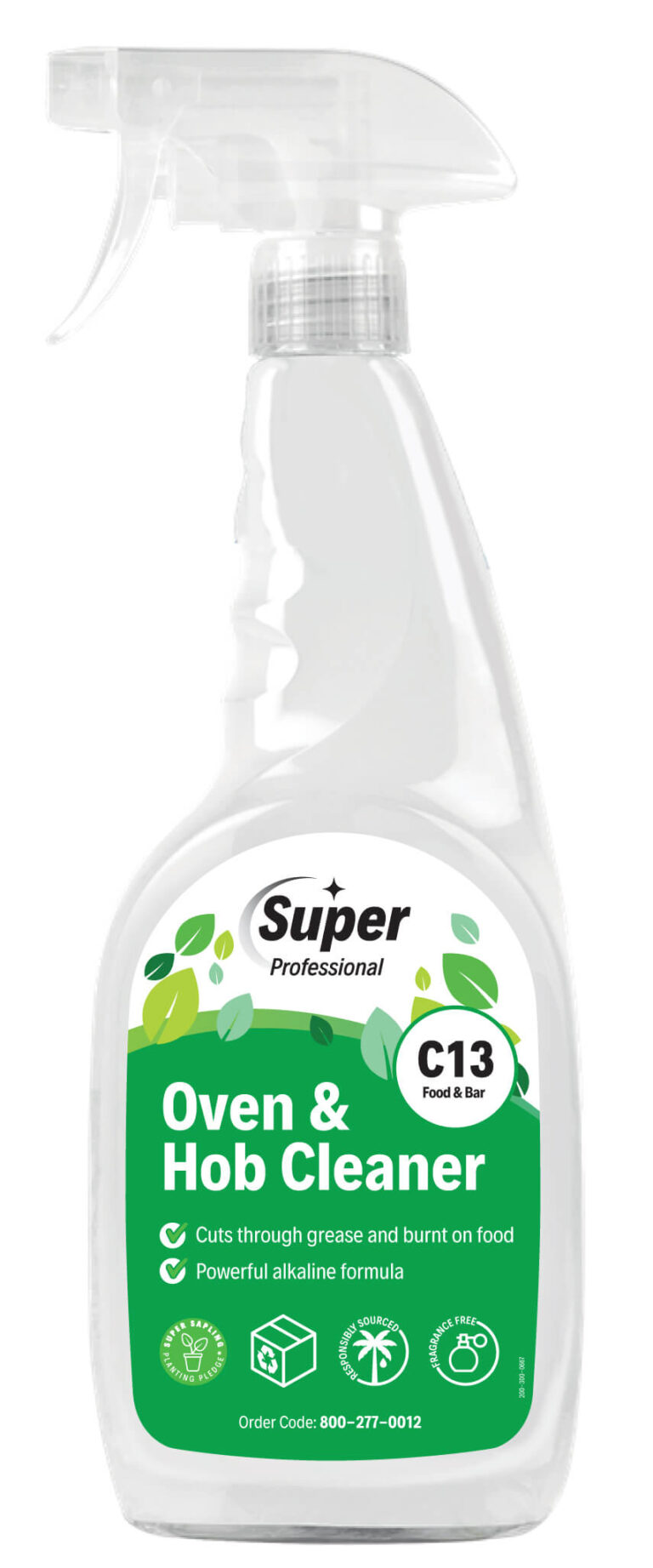 Oven, hob, and grill cleaner C13 – 750ml heavy-duty degreaser spray bottle