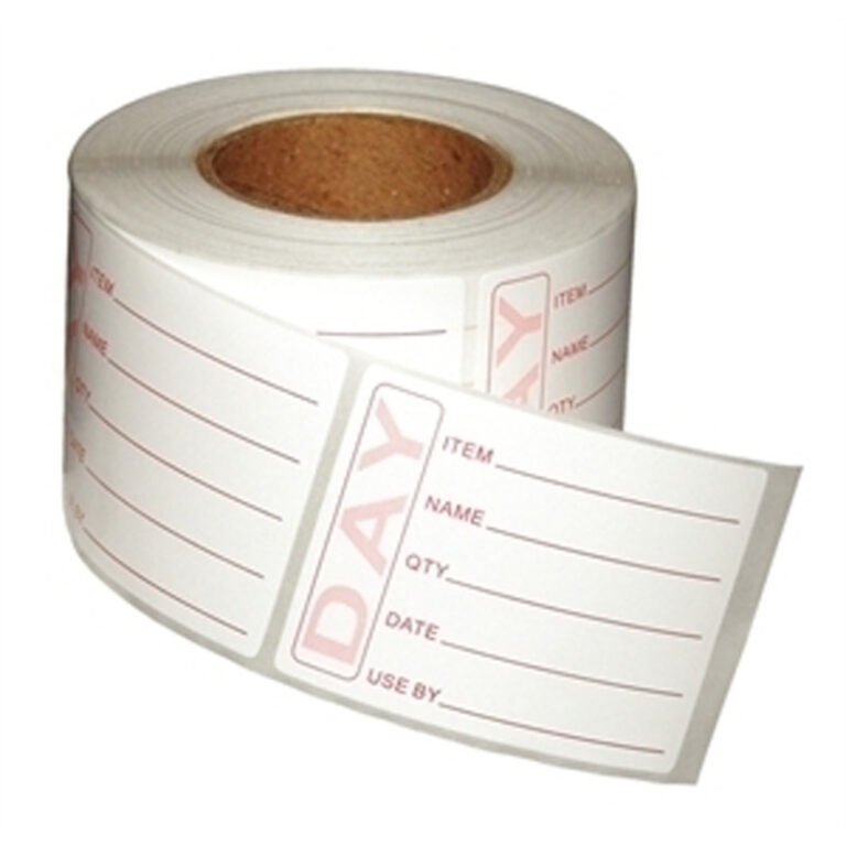 Prepped Product Removable Labels on a Roll (500)