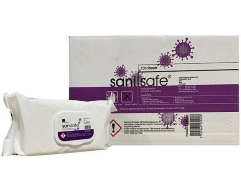 Sanisafe Antiviral Wipes 100 Sheet (Qty 1)