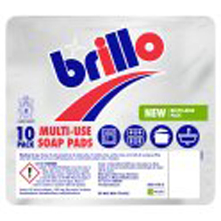 Scourers Brillo Multi use soap Pads  (10)