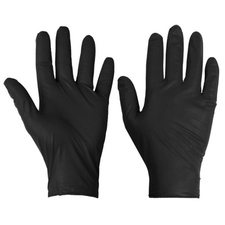 Vinyl Gloves Medium Black Powder Free (Qty 100)