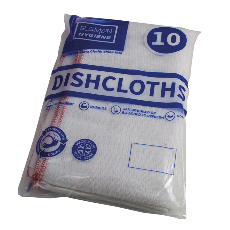 White Cotton Dishcloths 40x30cm (10)