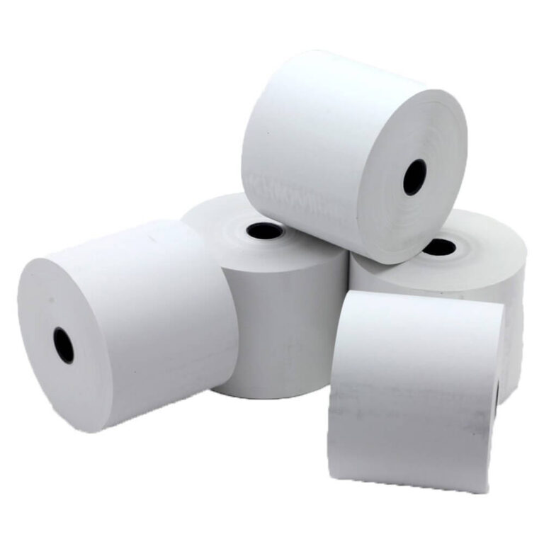 1-ply thermal till rolls 79x71mm – pack of 8 large receipt paper rolls for EPOS and tills