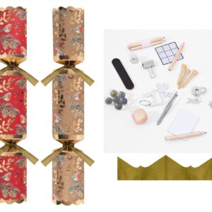 12" Red & Gold Robin Eco Cracker (Qty 50)