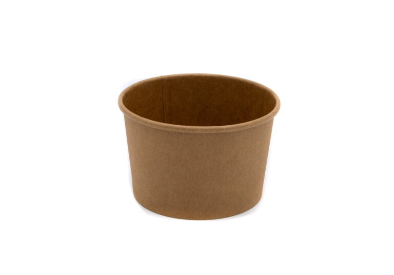 8oz heavy-duty brown kraft combi pots, pack of 500 food-safe disposable containers