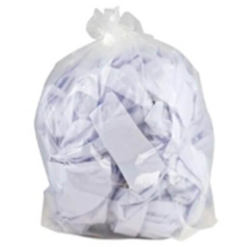 Clear heavy-duty sack 18x29x38 inches 15kg for industrial and commercial waste