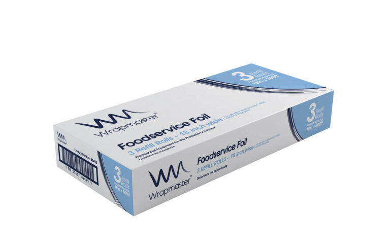 Wrap Master 4500 aluminum foil 18 inch x 50m pack of 3 rolls