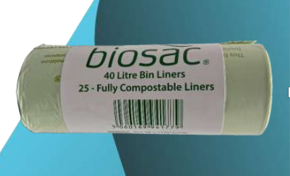 Heavy Duty Green Compostable Bin Liners 24x31 inches, pack of 100