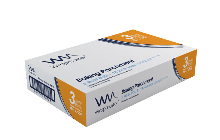 Wrap Master 4500 baking parchment 18 inch x 50m, pack of 3 rolls