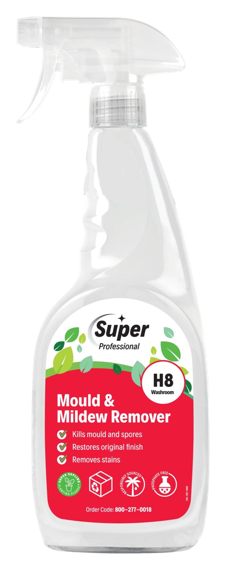 H8 Mould & Mildew Remover 750ml bottle for cleaning and disinfecting surfaces