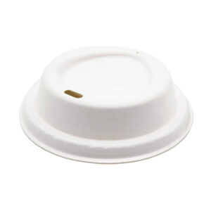 12/16oz Bagasse Lids For Paper Cups  (Qty 1000)