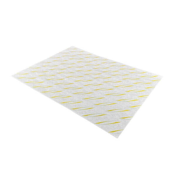 Yellow burger wrap sheets 10x12.5 inch, grease-resistant food wrapping paper, pack of 2000