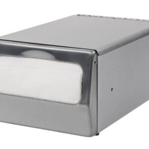 XL chrome napkin dispenser for restaurant and food service counters