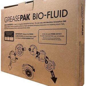GreasePak dosing fluid 3x5 litre pack for breaking down fats oils and grease in commercial kitchen drainage systems