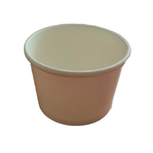 White 8oz round food containers pack of 500, durable takeaway tubs for hot and cold food storage