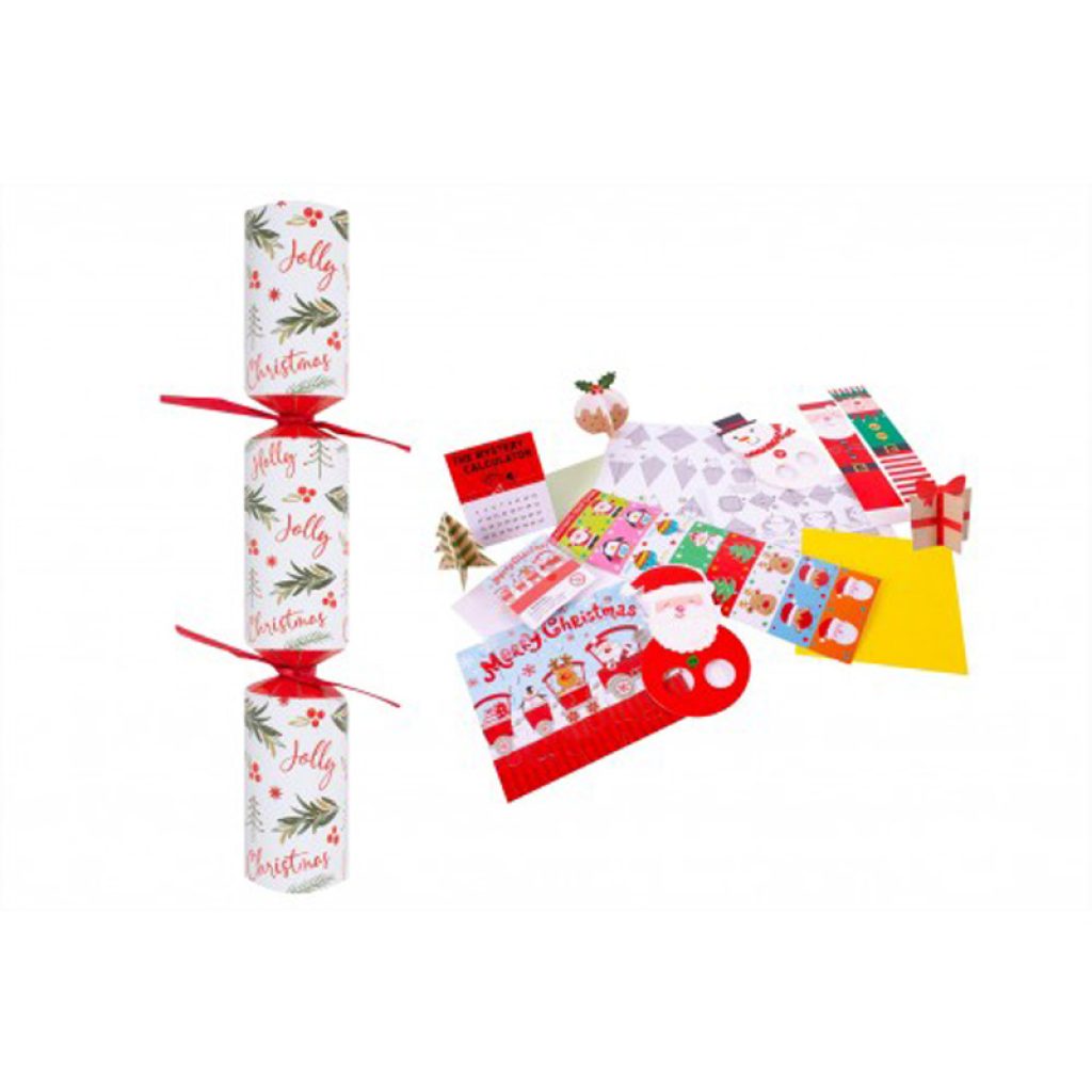11 inch Eco Holly Jolly Cracker (Qty 50)