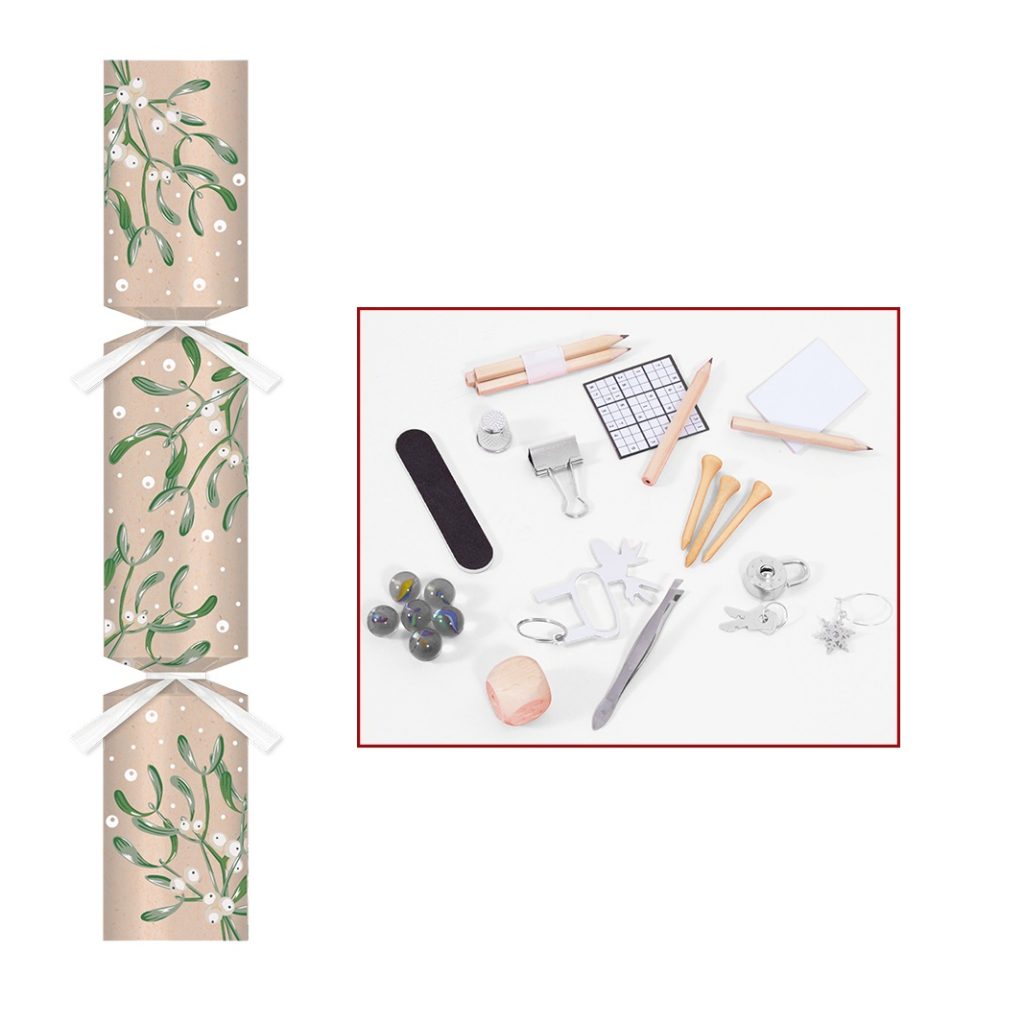 12 inch Gold Eco Mistletoe Cracker (Qty 50)