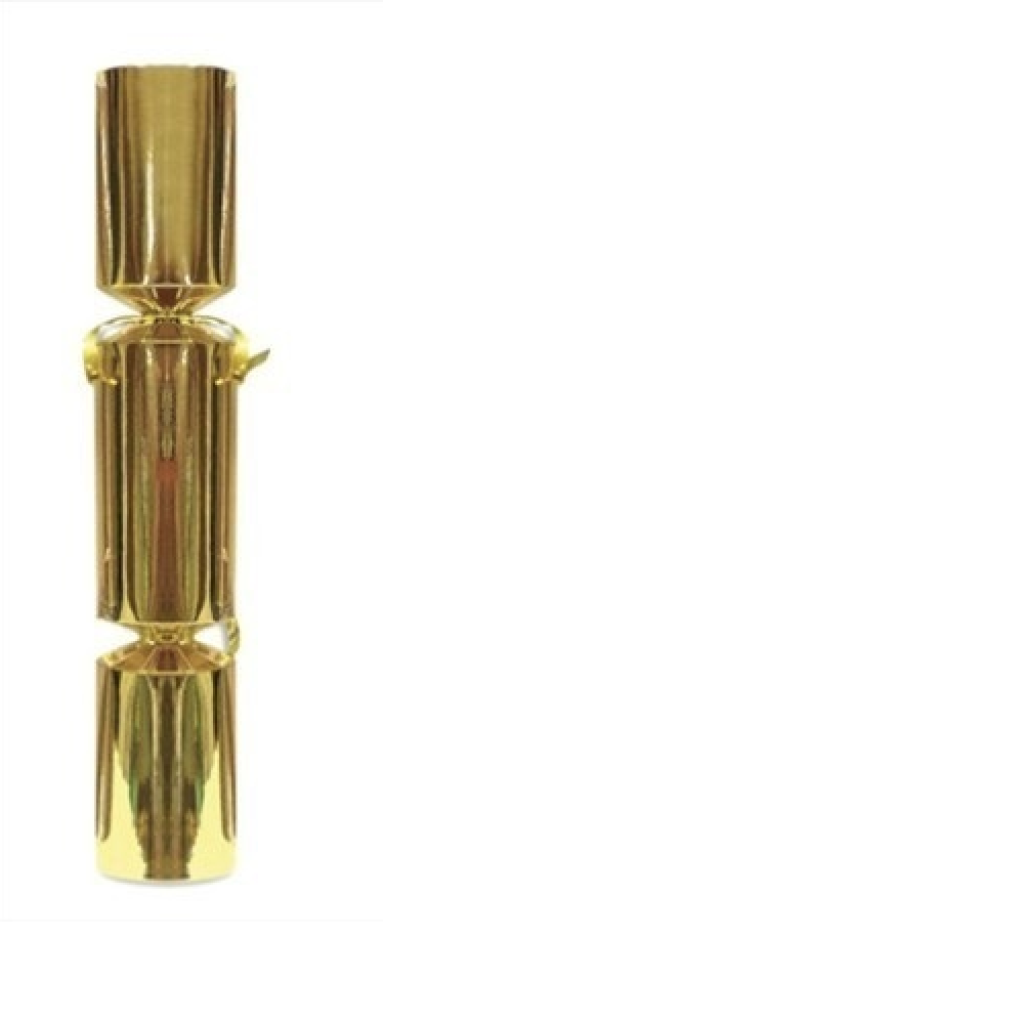 12 inch Plain Gold Foil Cracker (Qty 50)
