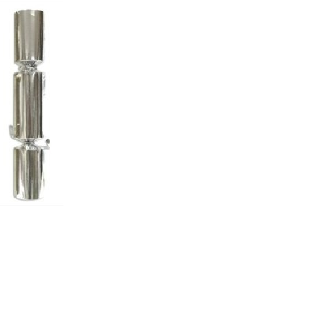 12 inch Plain Silver Foil Cracker (Qty 50)