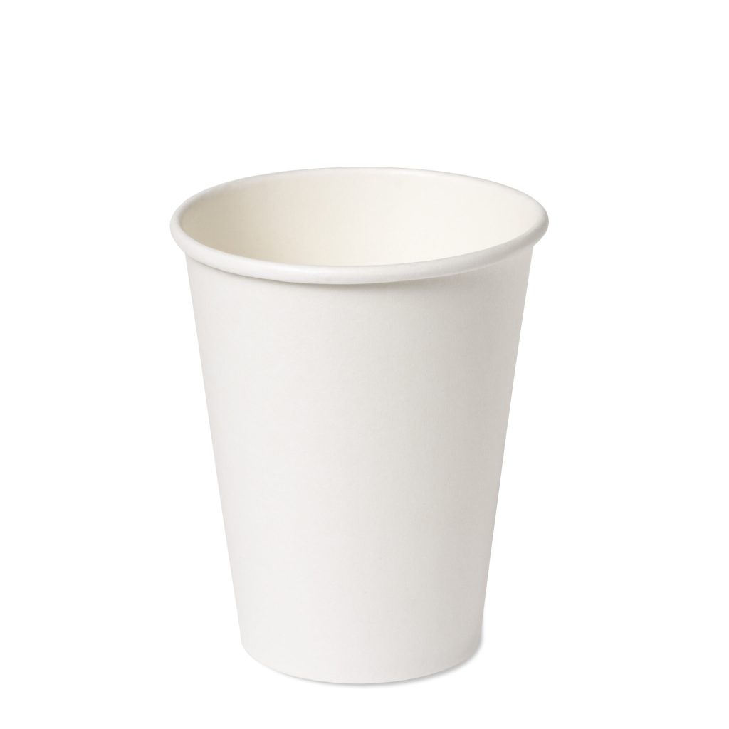 12oz white paper cups in bulk pack of 1000 for hot and cold beverages