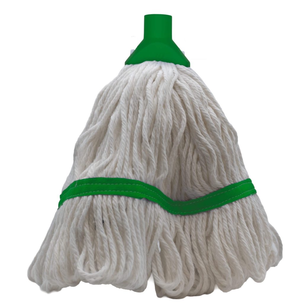 14oz Washable Hygiene Socket Mop Heads (1) Green