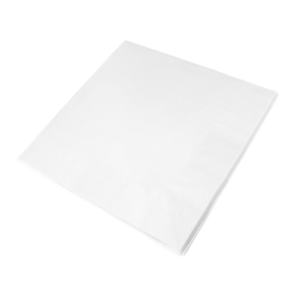 40cm 3Ply White Napkins  (100)