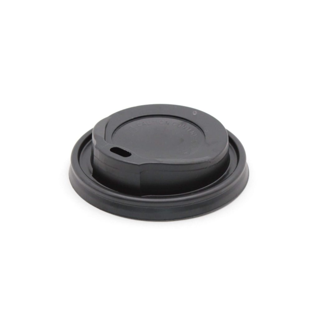 8oz black lids for double wall cups pack of 1000 for takeaway beverages