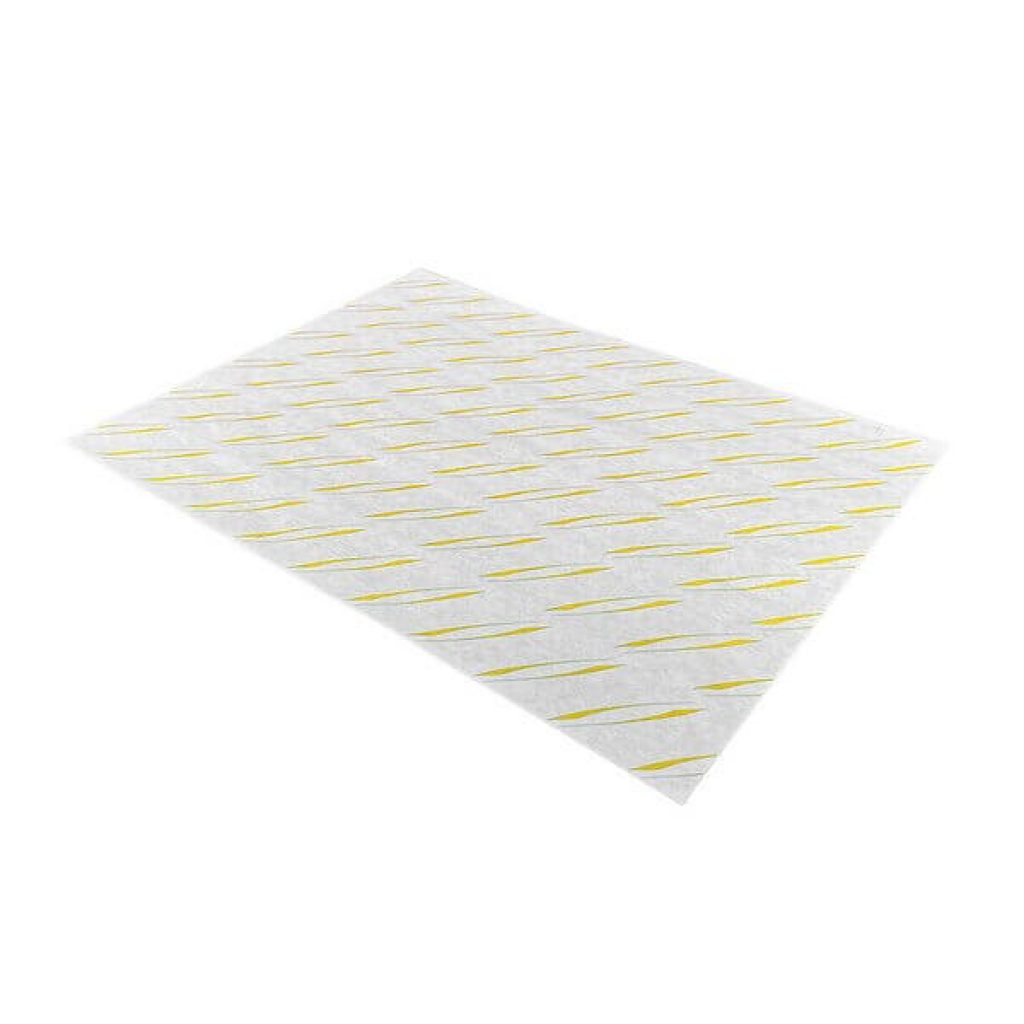 Yellow burger wrap sheets 10x12.5 inch, grease-resistant food wrapping paper, pack of 2000