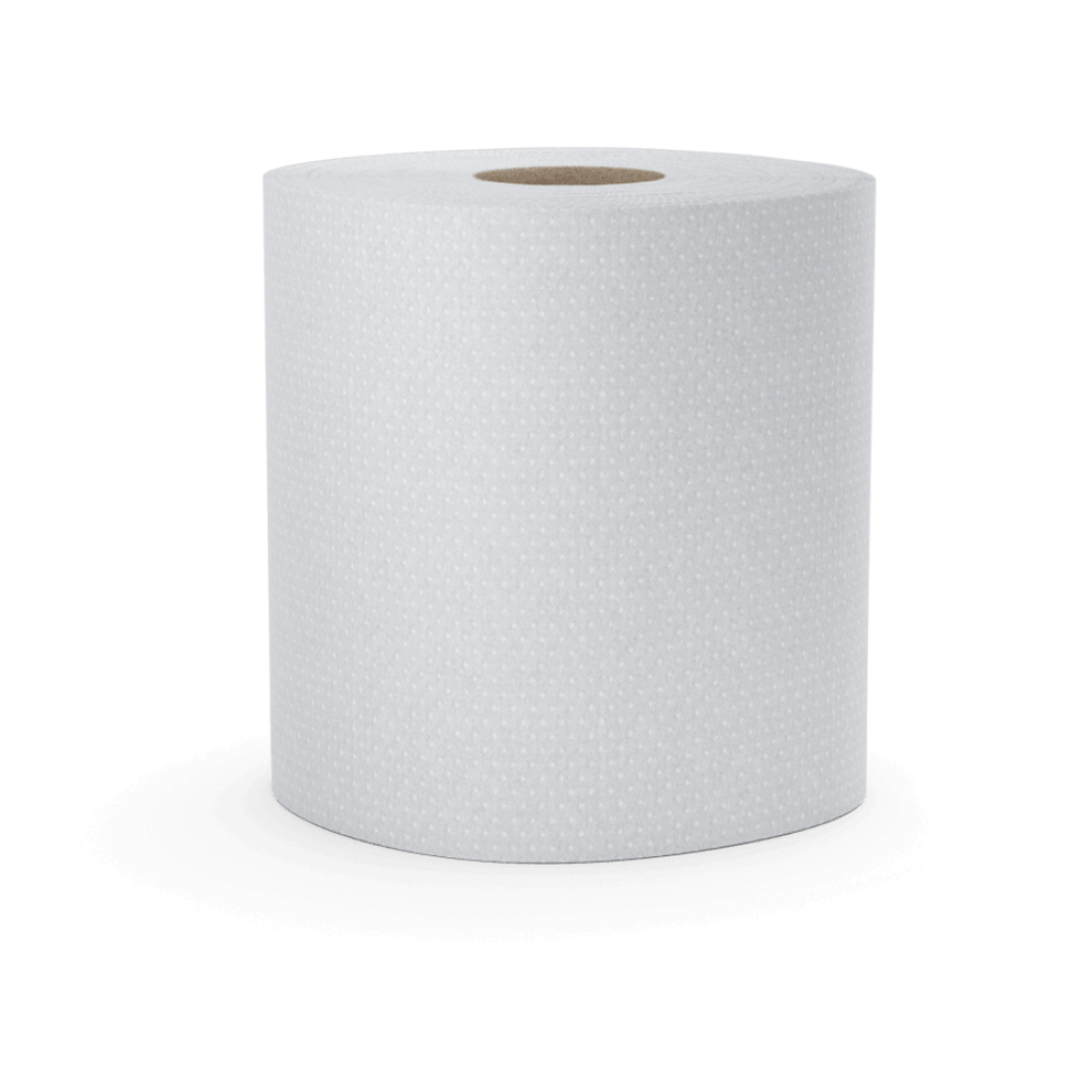 white cleaning roll