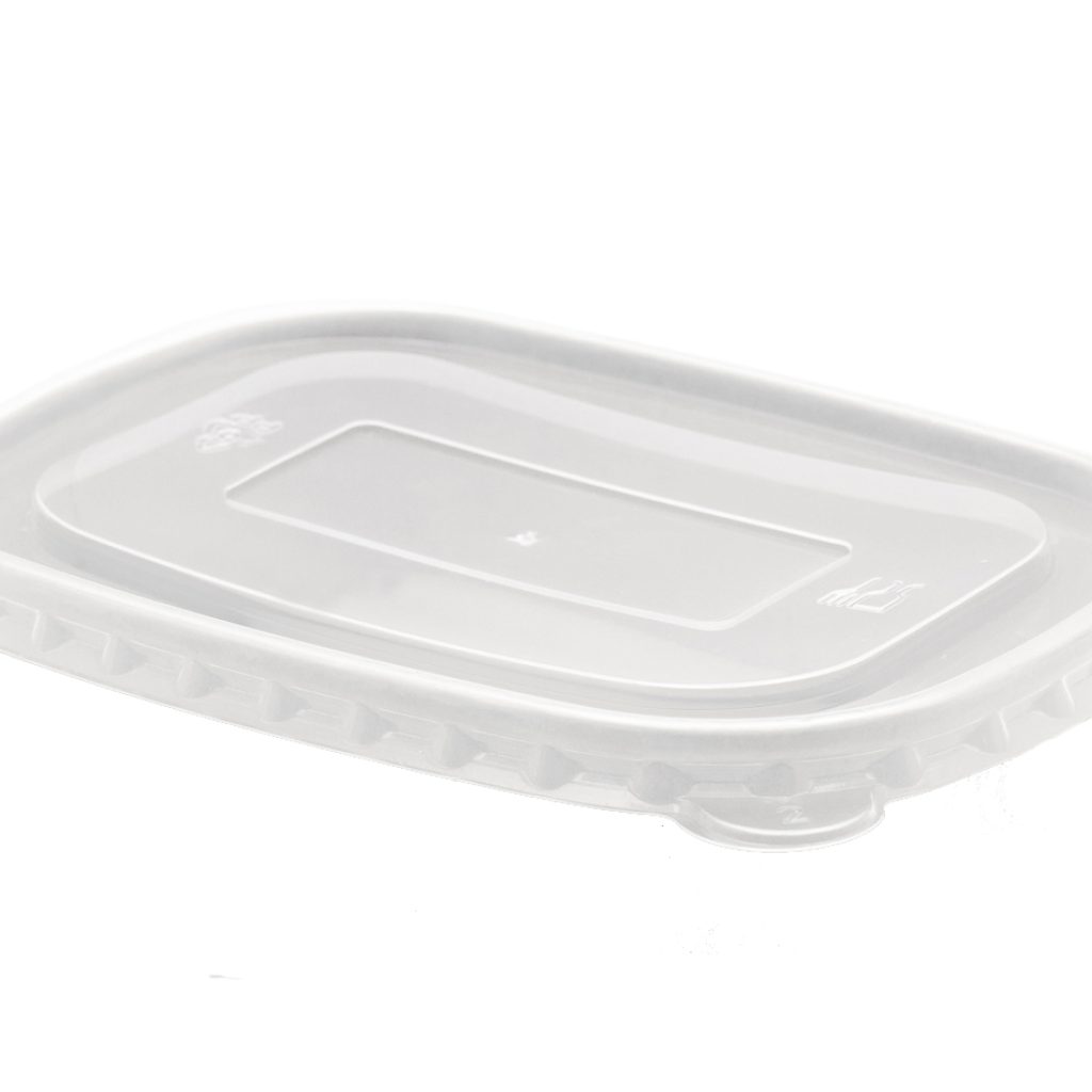 Clear Domed Lid To Fit 500-1000ml Rectangle Salad Bowl (Qty 300)